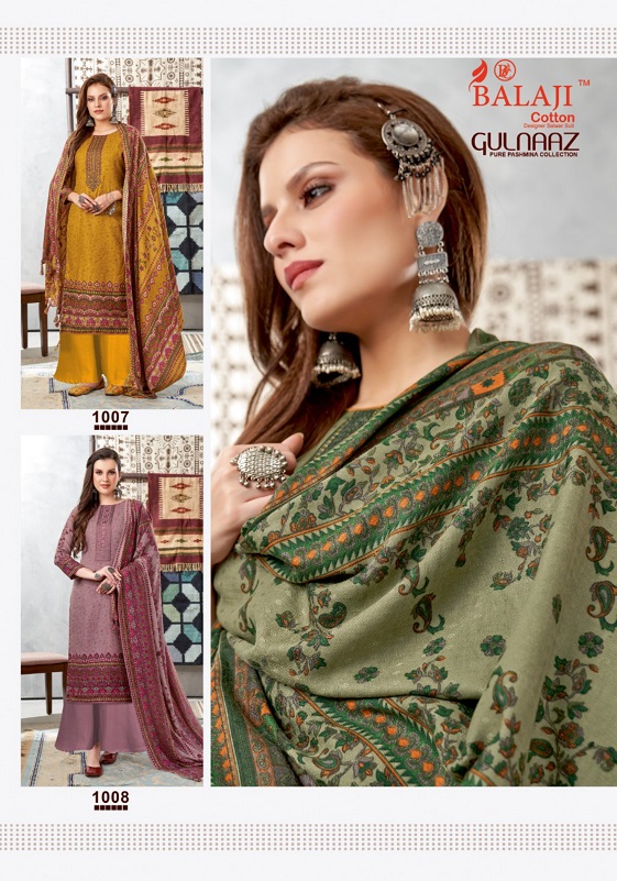 Balaji Gulnaaz Pashmina Wholesale Dress Material Collection